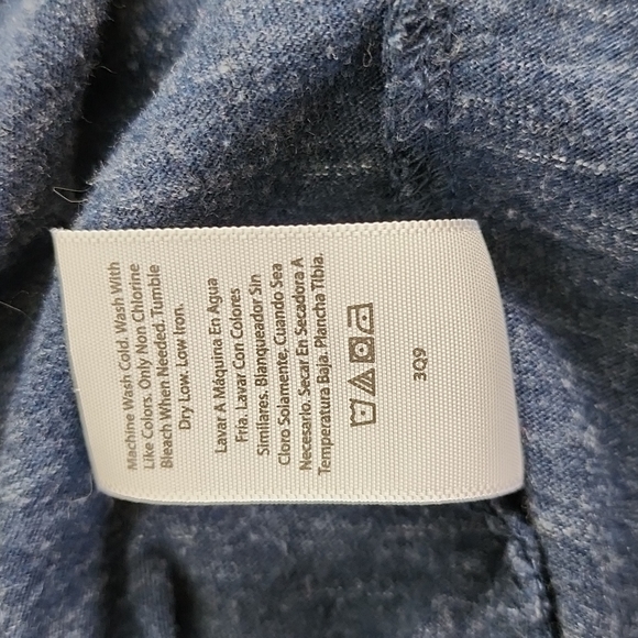 George variegated dark blue vneck tshirt Size Small (34-36) - Picture 4 of 4